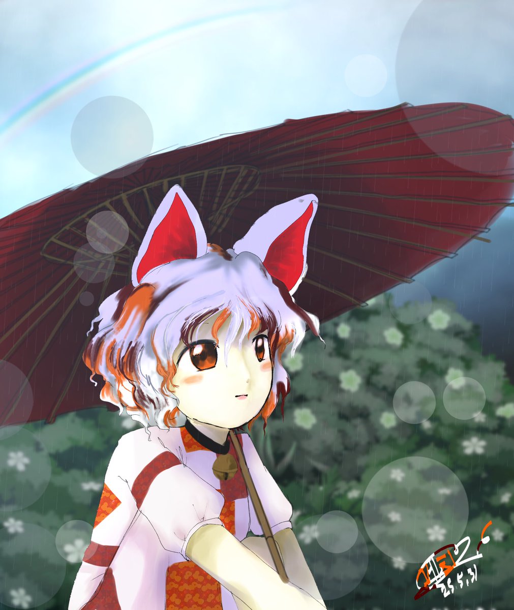 h0t_c0ffee_'s tweet photo. 妖魔の通り雨

 #東方Project 
 #豪徳寺ミケ https://t.co/bXDN0a1Zw4