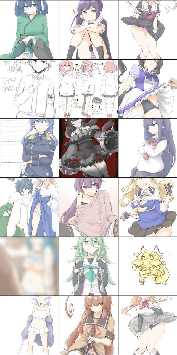 #今月描いた絵を晒そう 