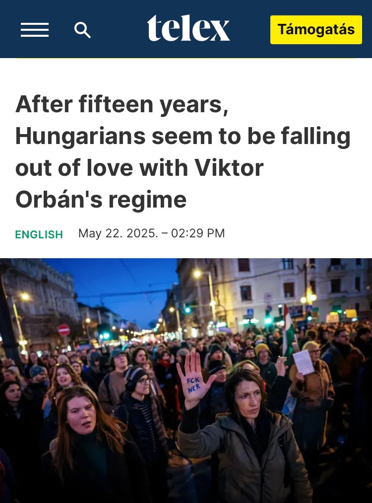 Policy Solutions (@pol_solutionshu) on Twitter photo Great English summary of the <a href="/Pol_SolutionsHU/">Policy Solutions</a> research 'ORBÁN15' on @telexhu, a leading Hungarian news site. Highly recommended to all interested in how Hungarians view the Orbán government’s performance in the past 15 years! Read it here: telex.hu/english/2025/0… Great English summary of the <a href="/Pol_SolutionsHU/">Policy Solutions</a> research 'ORBÁN15' on @telexhu, a leading Hungarian news site. Highly recommended to all interested in how Hungarians view the Orbán government’s performance in the past 15 years! Read it here: telex.hu/english/2025/0…