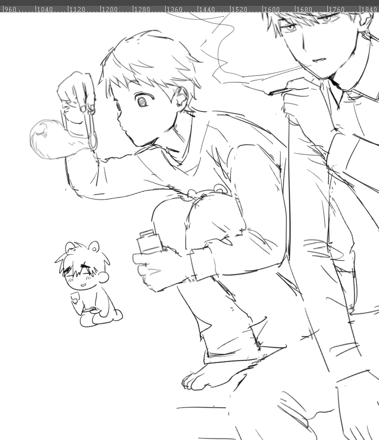 네뇨어케그려야 얼굴안가릴수있지...