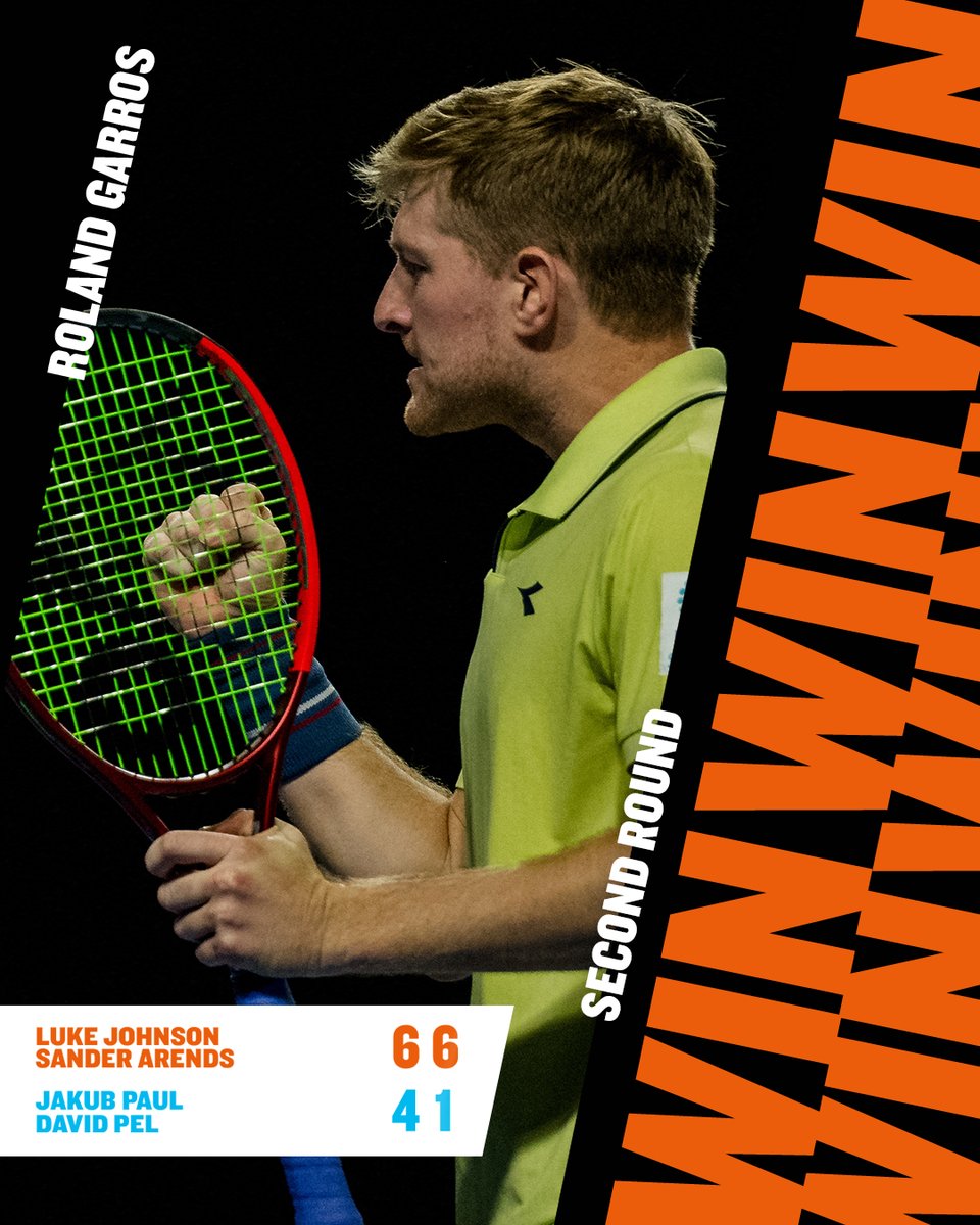 LTA (@the_lta) on Twitter photo Luke Johnson & Sander Arends are safely through to the <a href="/rolandgarros/">Roland-Garros</a> last 16! ๐ช
#BackTheBrits ๐ฌ๐ง | #RolandGarros Luke Johnson & Sander Arends are safely through to the <a href="/rolandgarros/">Roland-Garros</a> last 16! ๐ช
#BackTheBrits ๐ฌ๐ง | #RolandGarros