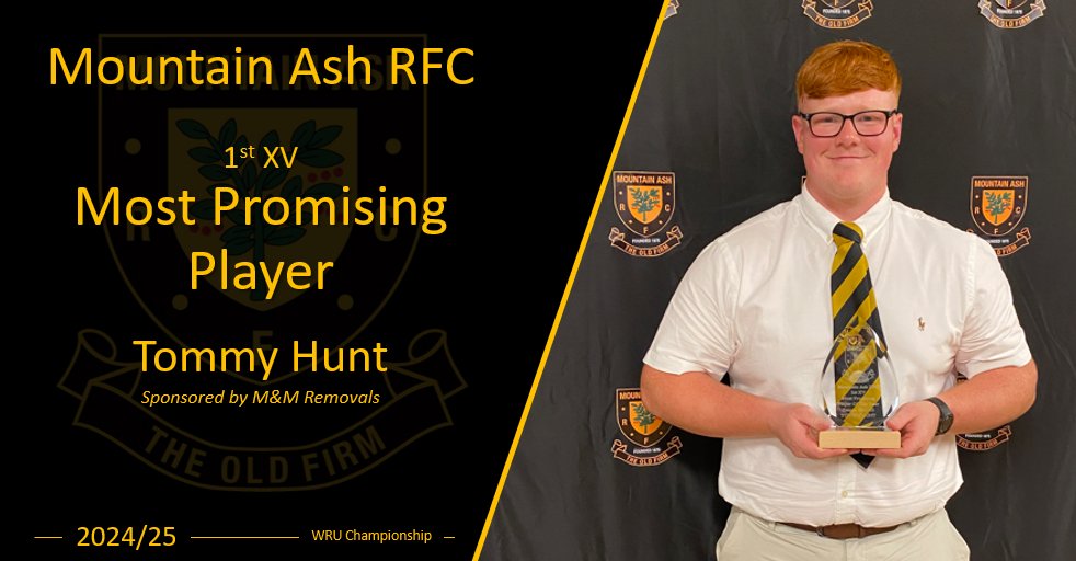 💥Here are your Mountain Ash 1st XV player awards for 2024/2025💥

There was some stiff competition for these, the deserved winners should be very proud!

We are all looking forward to pre season now, ready for another year in the Championship 🖤💛

#theoldfirm