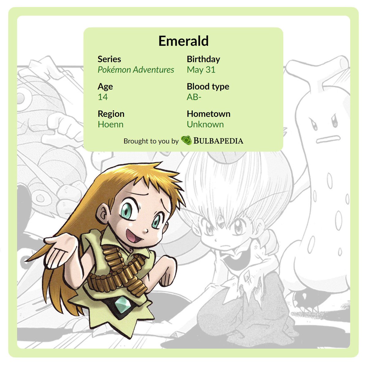 Happy birthday to Emerald!