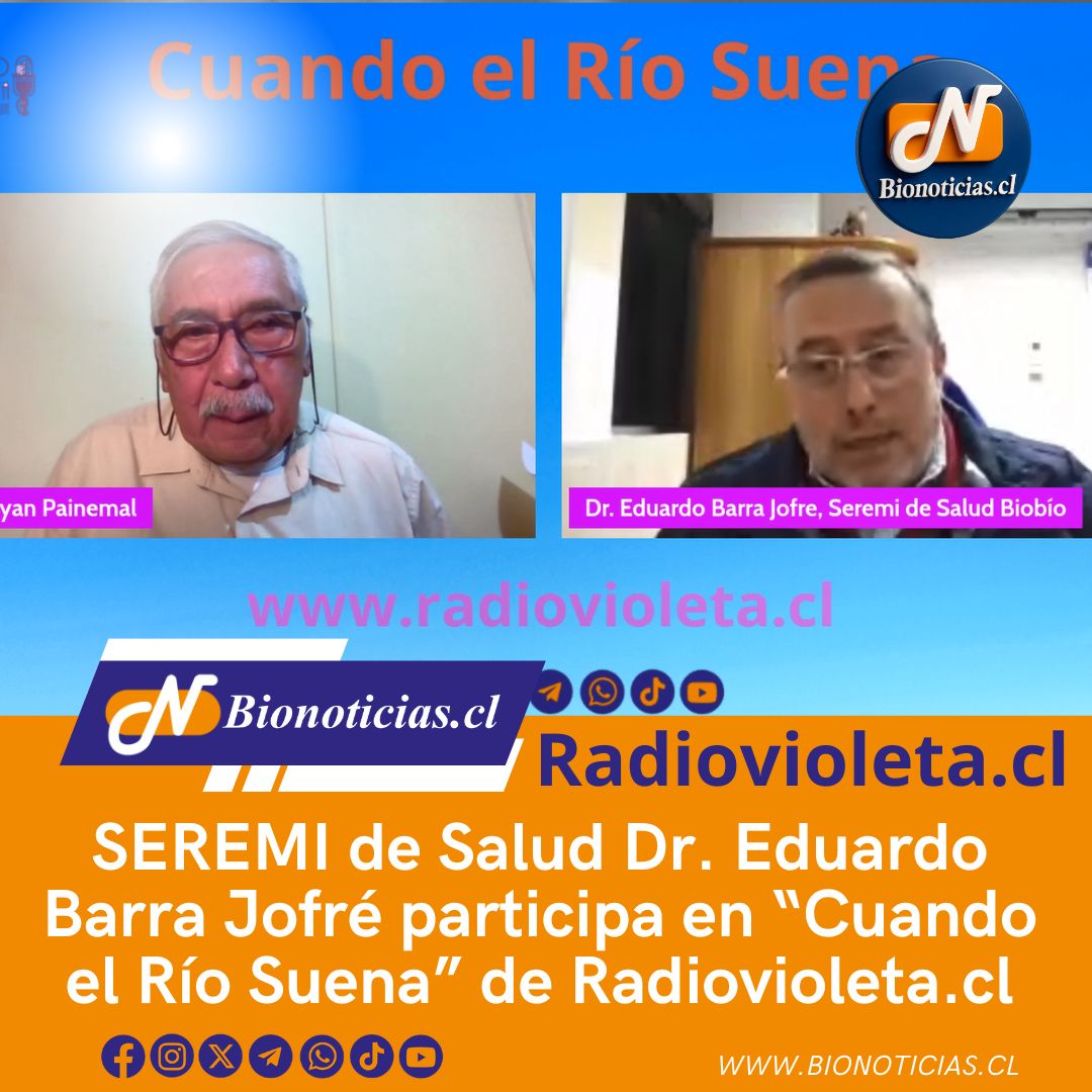 CHANDIAFER's tweet photo. SEREMI de Salud Dr. Eduardo Barra Jofré participa en “Cuando el Río Suena” de https://t.co/OJxN1jmrIM
https://t.co/vBQ2OvmGGS 
#SaludPública #FiscalizaciónSanitaria #Biobío #SeremiSalud #Bionoticias https://t.co/aDLLvDkDQG
