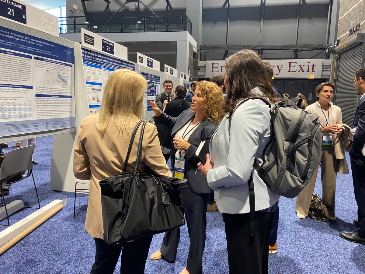 In action at #ASCO25

Dr. Joanne Weidhaas shares how germline microRNA biomarkers can guide RT decisions in soft tissue #sarcoma.

📍 Visit Hall A | Abstract 11538 | Poster Bd 21 to explore models predicting wound toxicity, distant failure, &amp; more.

#PrecisionOncology #miradx