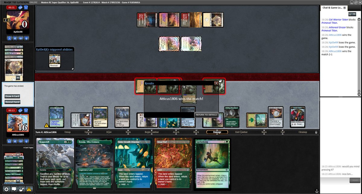 AtticusHS's tweet image. The turn started with him having over 17 minutes on the clock and me having 5...
He waited a minute before confirming each amulet trigger...
Why are people like this...