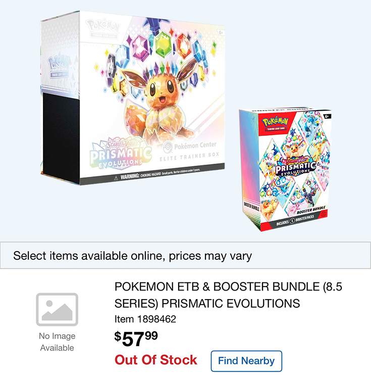 pokemon prismatic evolutions elite trainer box + booster bundle TCG: Scarlet & Violet Packaged in a luxurious and well Pokemon Scarlet & Violet Prismatic