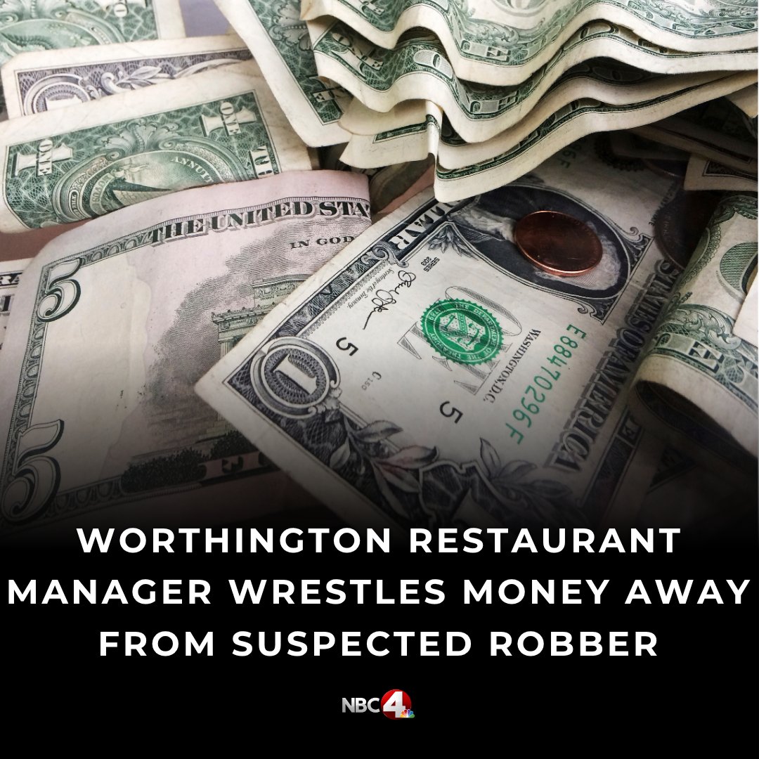 A manager at a Worthington Five Guys restaurant thwarted an alleged theft when she wrestled money out of the suspect’s hands earlier this week. nbc4i.co/3FDTqwT?utm_me…
