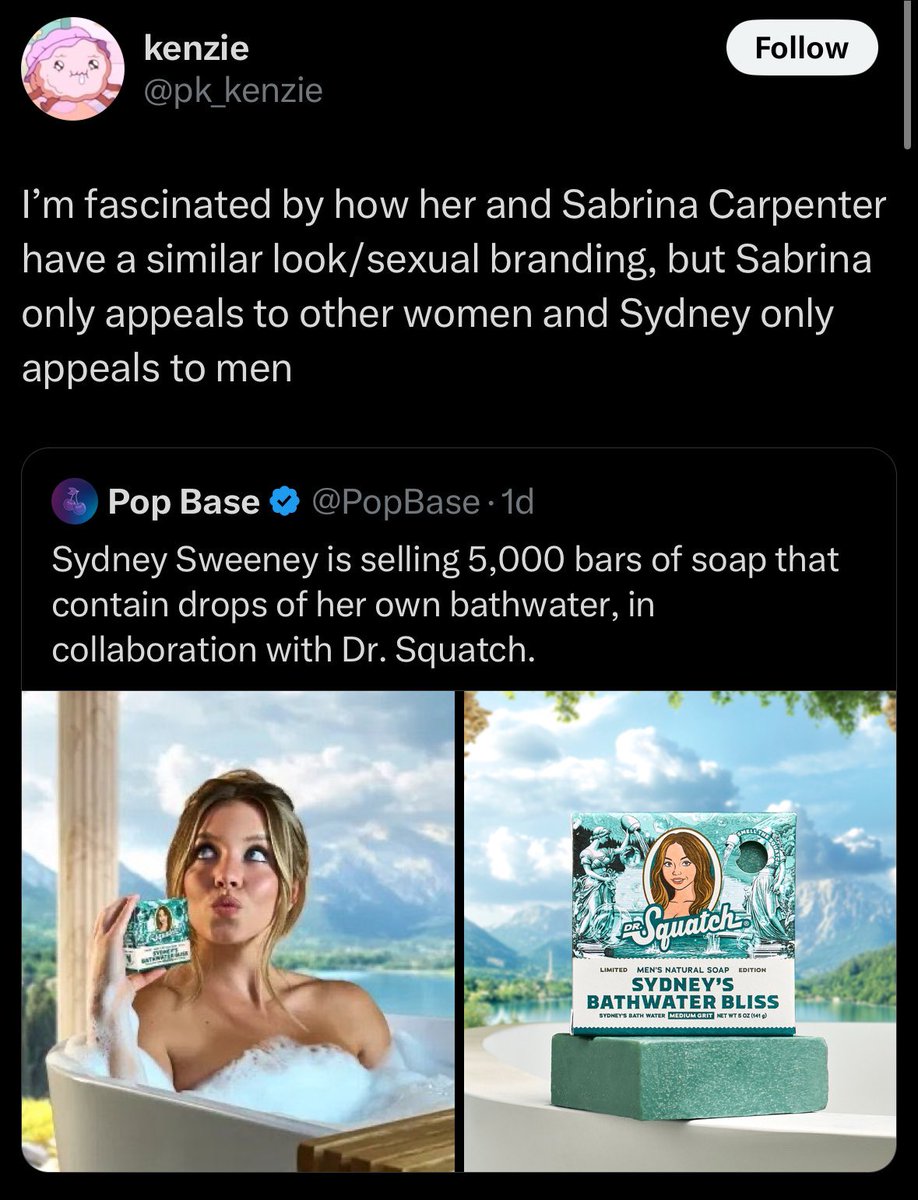 It’s because Sydney is attractive and Sabrina isn’t