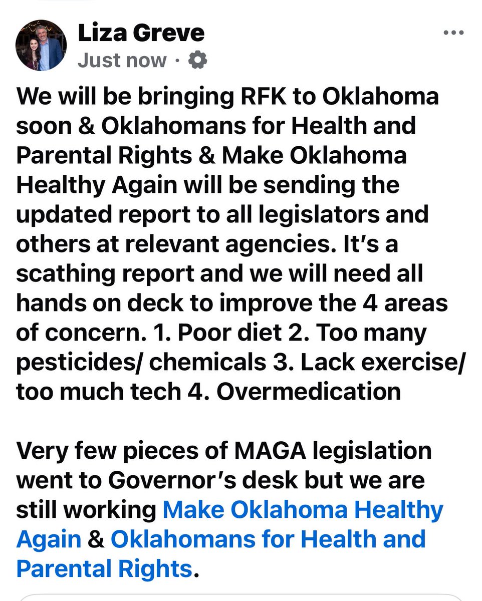 okhprbears's tweet image. As #okleg ends, we are sad to report that very little MAHA legislation was signed into law. 

THE MAHA REPORT WAS RELEASED AND IT IS TRAGIC! The commission has identified 4 areas (below) that must be dealt with to MAHA. Our PAC division @okvotingguide (on X )will be issuing…
