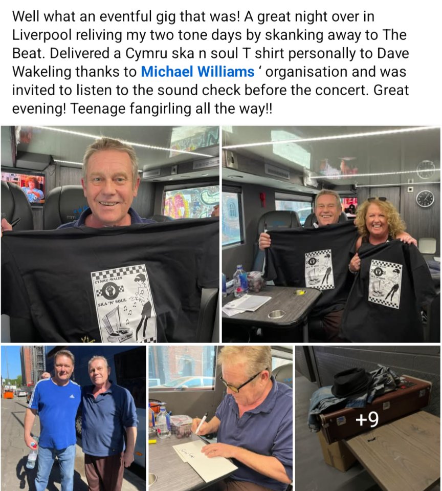 Bangor skaNsoul Cymru/Wales ๐ด๓ ง๓ ข๓ ท๓ ฌ๓ ณ๓ ฟ (@bskansoul) on Twitter photo <a href="/sara_sararadley/">Sara Radley</a>
<a href="/dave_wakeling/">dave wakeling</a>
Wow 2 years gone by very quickly indeed,big up to Dave for sorting this out too .
Diolch <a href="/sara_sararadley/">Sara Radley</a>
<a href="/dave_wakeling/">dave wakeling</a>
Wow 2 years gone by very quickly indeed,big up to Dave for sorting this out too .
Diolch