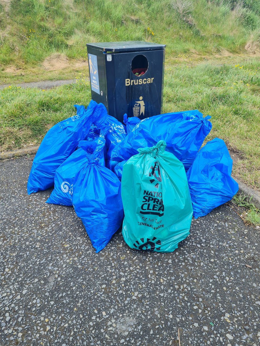 A productive clean up in Gyles Quay today. Just about avoiding the showers. Please join us in a clean up near you.