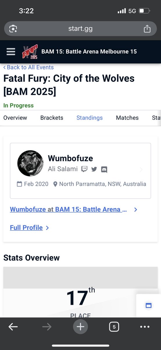 You know for a Salvatore main ain’t half bad beat Chris Wong and took a game off chanel and Mike Ross? I’m kinda goated
Time to continue the grind