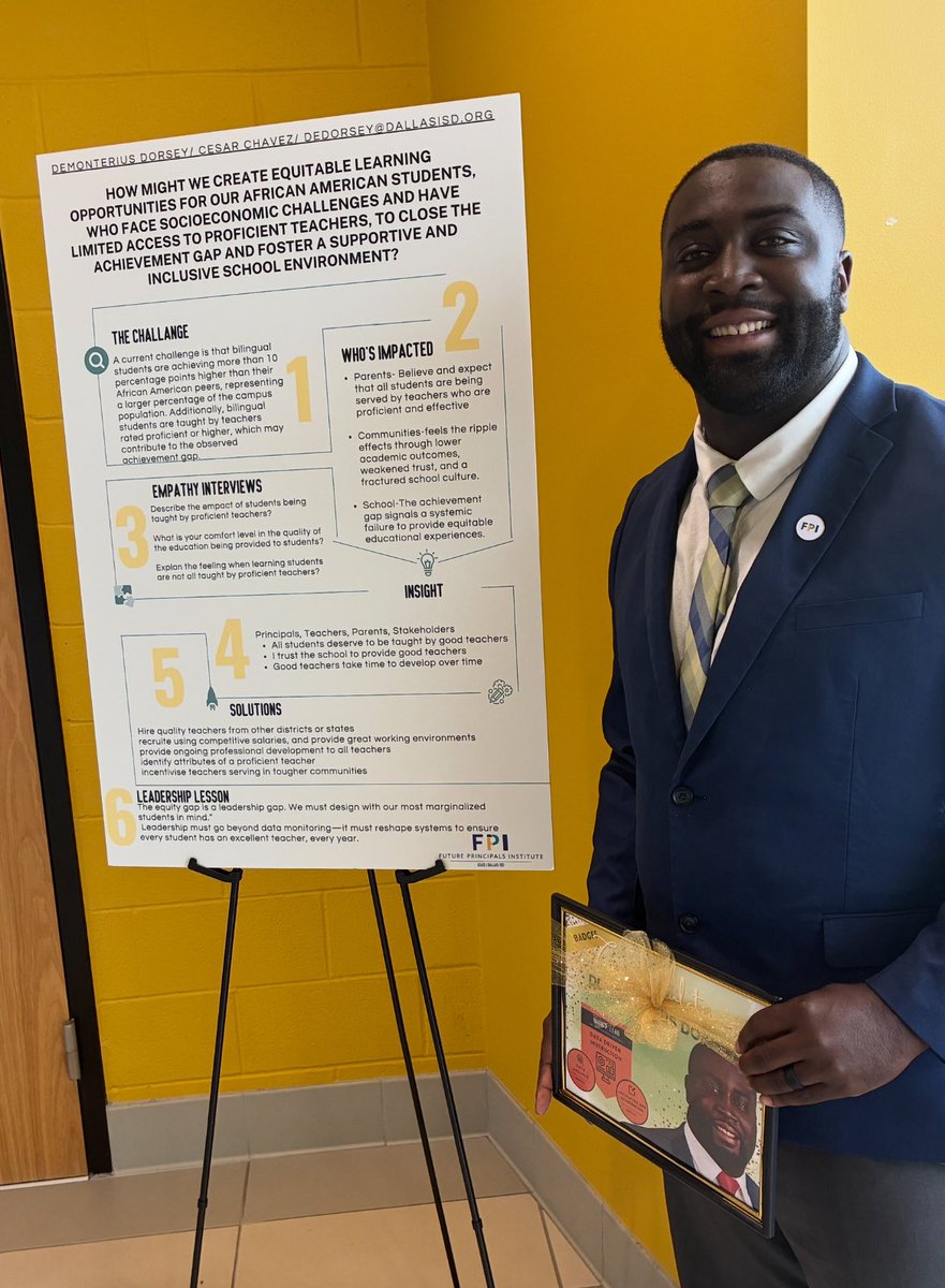 DemonteriusD's tweet image. Presented on why proficient teachers matter for underprivileged African American students. Every child deserves a highly skilled educator who believes in their brilliance. Equity starts in the classroom. ✊🏾📚 #EducationMatters #EquityInEducation #ClosingTheGap #DallasISDLEAD