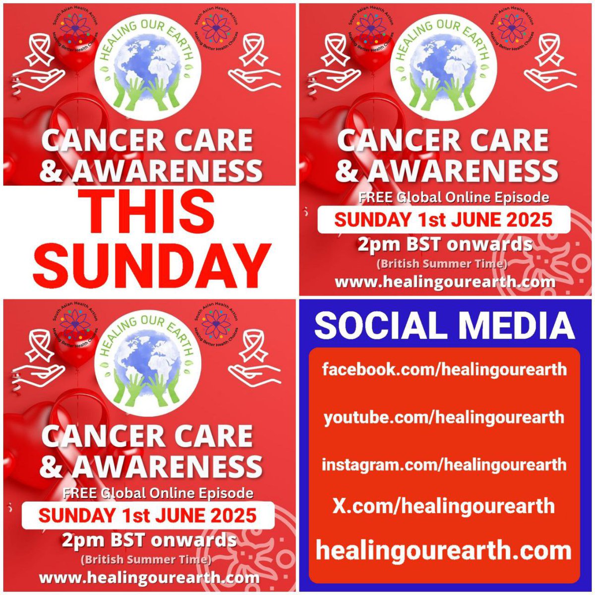 kmistryuk's tweet image. Great to produce our #cancercareawareness on @healingourearth global platform this Sunday so join and hear about cancer projects from uk, India and globally. Good to be with @SAHealthAction #cancercommunityconnectors @Ovacome @ishanehru from India &amp;amp; @rashaalhaj &amp;amp; @Doc_Kumar