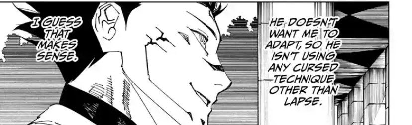 ImperialTruth_'s tweet image. Imagine if Gojo was able to use his whole kit the whole time in the second half of the fight, he was still able to put Sukuna to sleep with just lapse and red, i honestly think he could’ve found time for hollow purple had he not had to lower his technique just to avoid adapting.