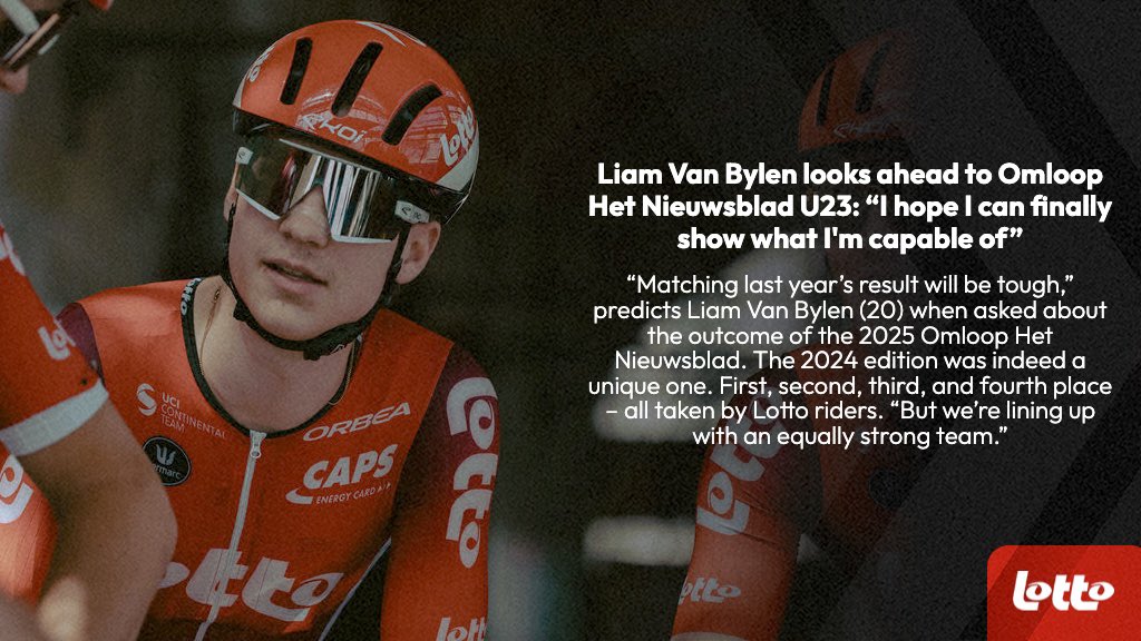 🇧🇪 #OHN25

Liam Van Bylen looks ahead to Omloop Het Nieuwsblad U23 🎙️

Read more: lottocyclingteam.be/en/news/detail…