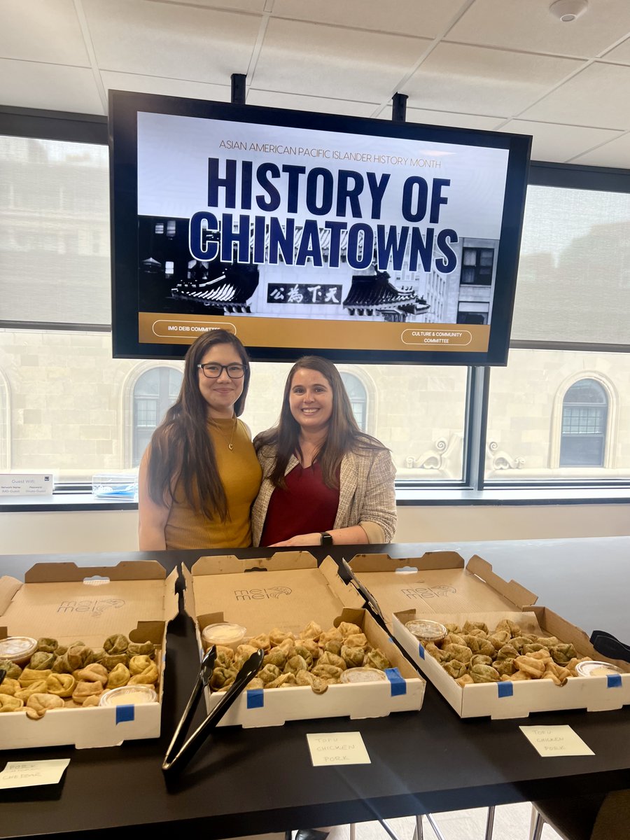 To commemorate Asian &amp; Pacific American Islander Heritage Month, IMG was taught about the history of Chinatowns in the U.S. and how Boston's Chinatown and New York City's Chinatown and Koreatown were established.