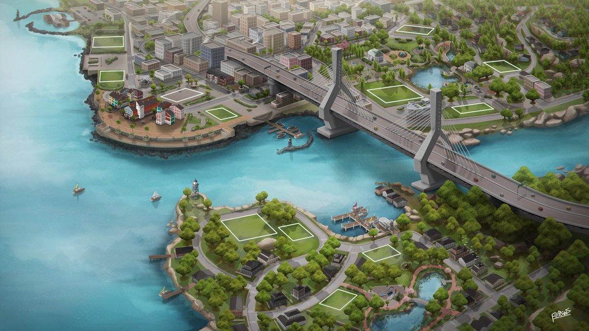 filipesims_art's tweet image. Fan art do mapa de San Sequoia 🌉

#TheSims #TheSims4