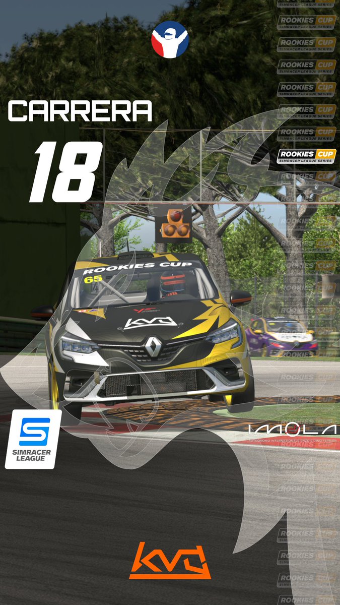 Este jueves en Imola resolví bastante bien la carrera de Rookies Cup de Simracer League sin girar previamente. Mejor resultado de la temporada, pescando puntos.
#iracing #simracing #motorsports