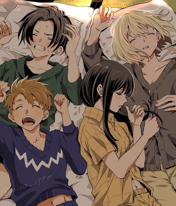 リコリコ5話。 雑魚寝も見てみたかったなあ。 #リコリコ