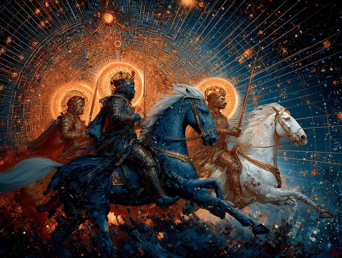 roberthestand's tweet photo. "epic battle from a fantasy series, in the style of reimagined religious art, celestialpunk, and futurist dynamism, UHD image, 8K, HDR --chaos 10 --ar 4:3 --raw --s 201" ✍️ #MidjourneyPrompts #AIArt #DigitalArt #ArtisanOSAlpha #5689 via https://t.co/qQt3pDjW3W https://t.co/ty6iTrssOY