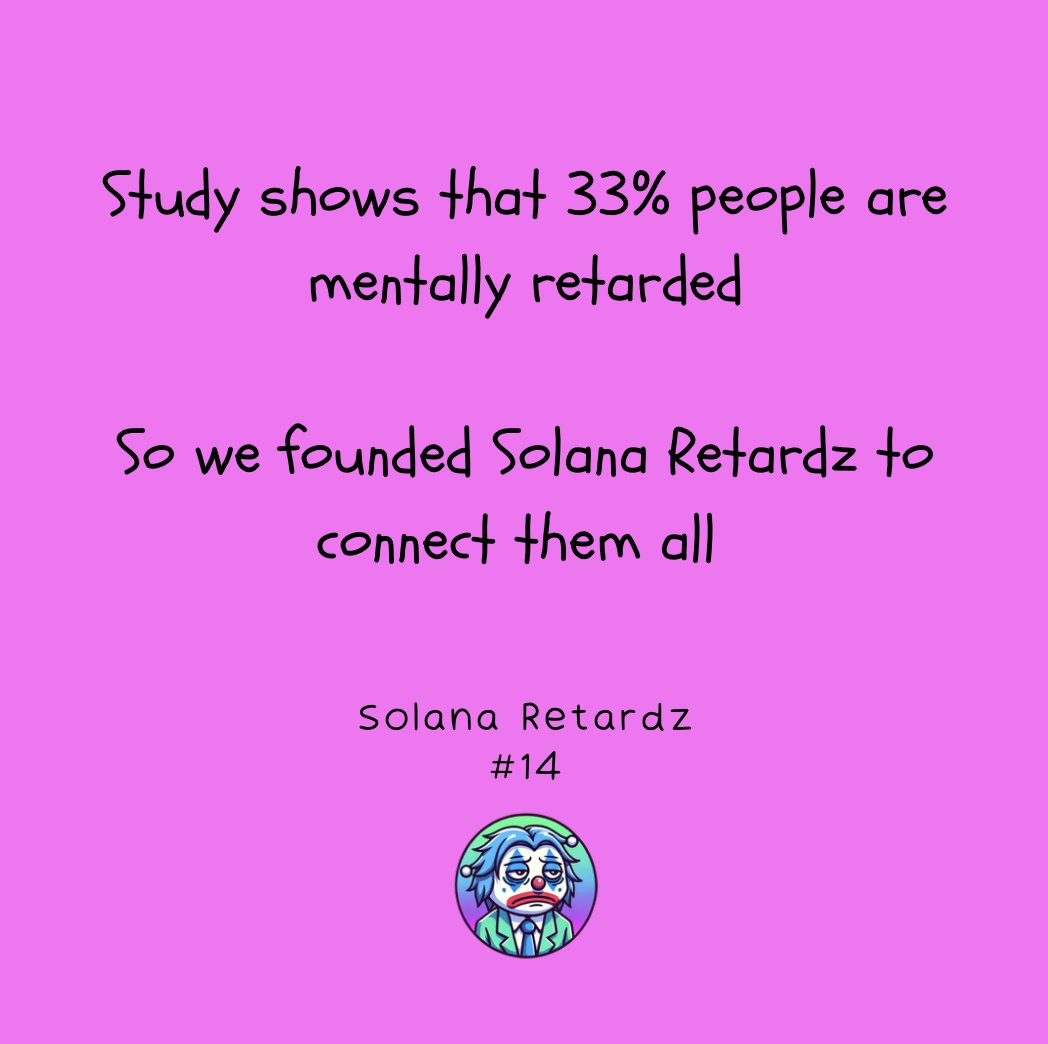 Solana Retardz (@solretardz) on Twitter photo 🚨 $10,000 Giveaway
Make $RETARD trending on X & we will run the brutal GA for all RETARDZ
To join
🔸 Follow <a href="/solretardz/">Solana Retardz</a>
🔸 RTW this post
🔸 Comment $RETARD & tag 3 friends
🔸 Reply $RETARD to 3 comments under this post
Send this trending so the launch is historical!
GO 🚀 🚨 $10,000 Giveaway
Make $RETARD trending on X & we will run the brutal GA for all RETARDZ
To join
🔸 Follow <a href="/solretardz/">Solana Retardz</a>
🔸 RTW this post
🔸 Comment $RETARD & tag 3 friends
🔸 Reply $RETARD to 3 comments under this post
Send this trending so the launch is historical!
GO 🚀