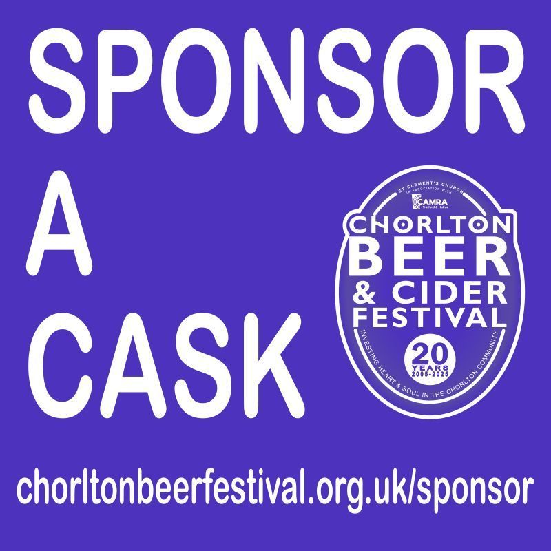 Got a loved one celebrating a special event around the festival?

Put a smile on their face with their name on a cask at #CBCF25.

All cask sponsorships include entry tickets and drinks tokens.

Businesses can upgrade to include advertising.