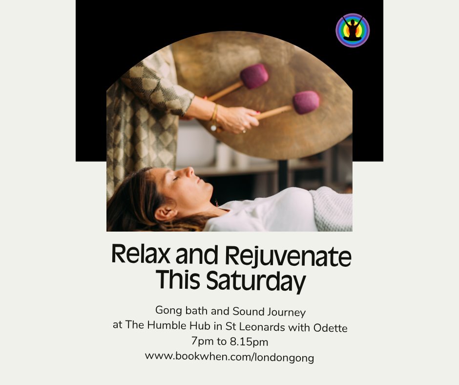 TONIGHT 🌙
Gong &amp; Sound Bath
7pm-8.15pm
The Humble Hub, St Leonards
Perfect way to end your Saturday ✨
#SoundBath #Tonight #StLeonards