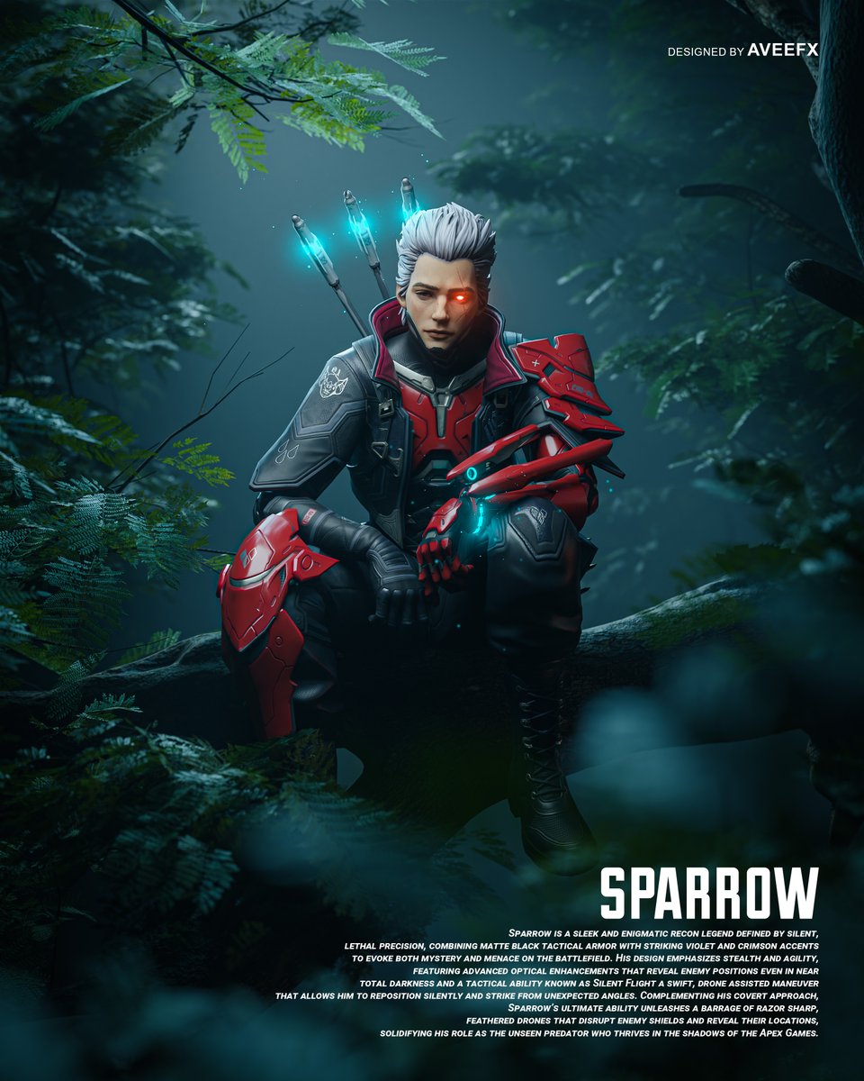 MY VISION OF SPARROW

When I first heard about a character with a bow and special abilities, the vision of Sparrow instantly came to mind. I'm really proud of how the concept turned out 🏹🍃

#ApexLegends #b3d