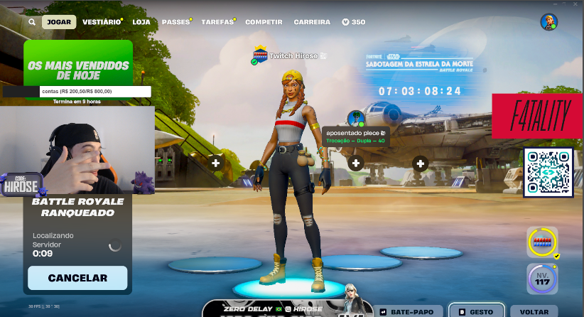 🔴ULTIMA SEMANA DESSA SEASON | !X1 | !SUB | !PIX | code HIROSE #ad 
twitch.tv/hirose10