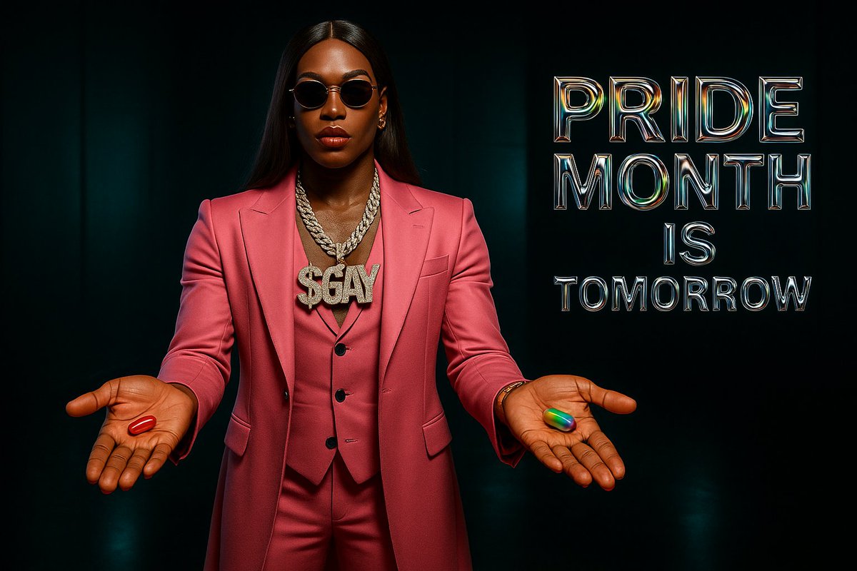 _rushcrypto's tweet photo. Pride Month Is Tomorrow

You have two options:
1) Take the rainbow pill and buy $GAY.
2) Do nothing and miss out.

The choice is yours. Only one can make you rich.

https://t.co/BxRX1hPuk5
Hs5v4h9Qqr8bvgkmCwaBoEDzCf6TvR4WArJm5KqWpump