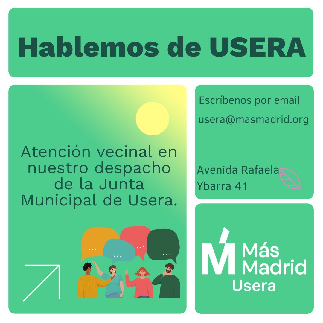 Más Madrid | Usera tweet media