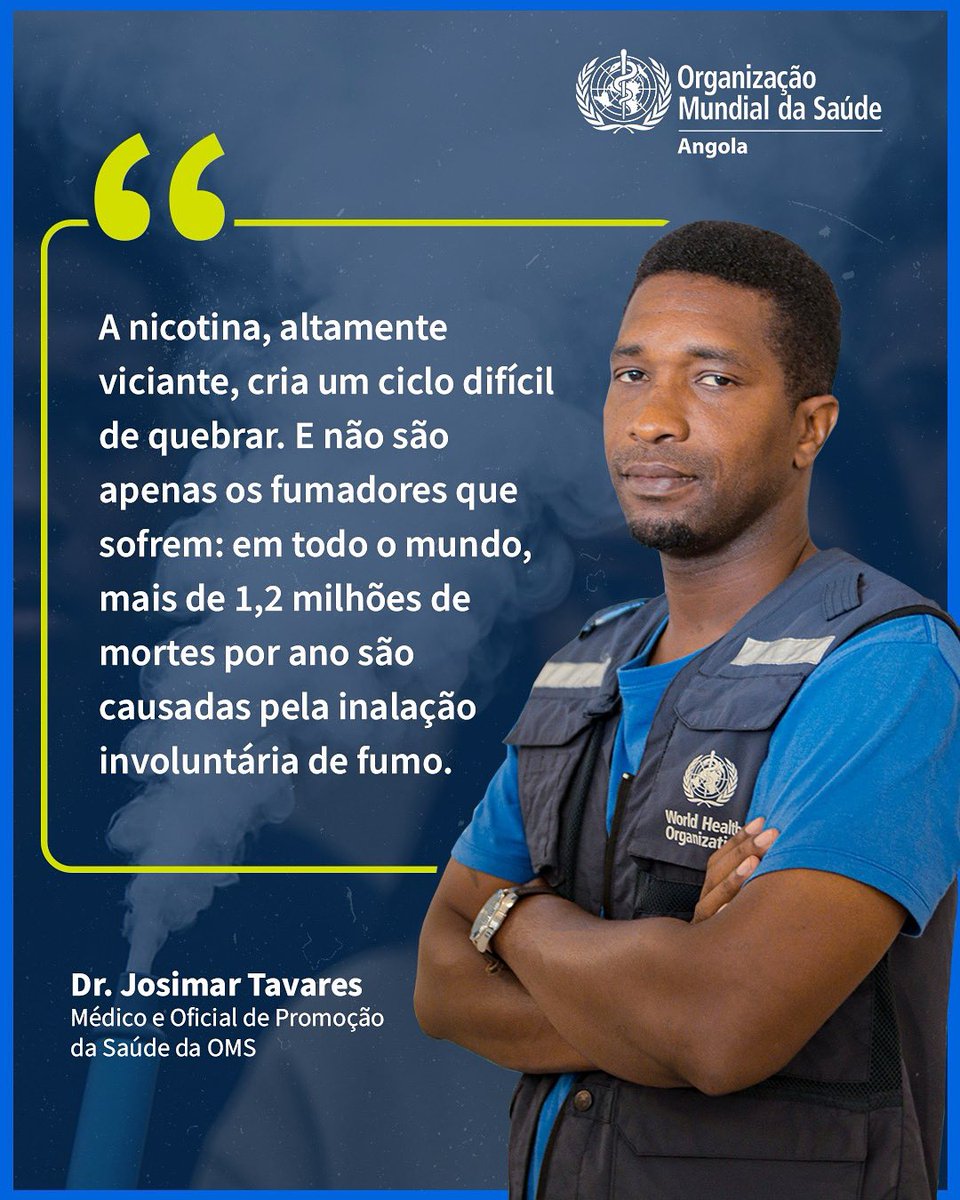 Milhões de crianças e adolescentes já consomem produtos de nicotina, muitas vezes sem sequer estarem cientes dos riscos? O dia 31 de Maio, Dia Mundial Sem Tabaco, é mais do que uma data simbólica: é um apelo à acção. 

Saiba mais: jornaldeangola.ao/#/noticias/9/o…