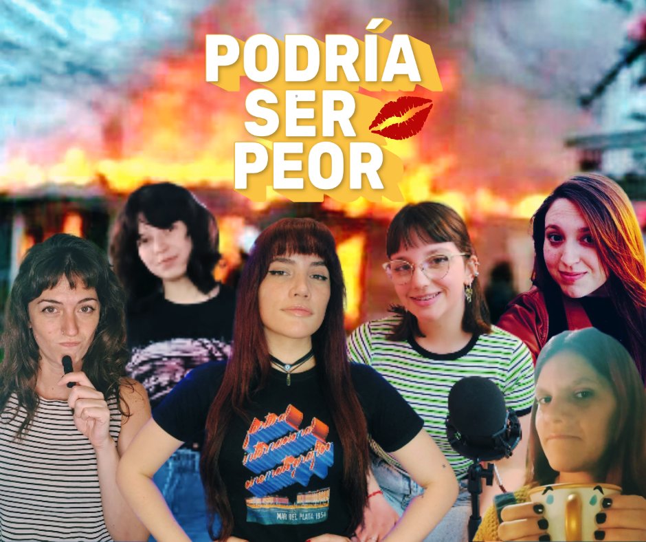 HOY, a <a href="/podriaserpod/">Podría ser peor 🎙️</a> lo manejamos las pibas
A las 16hs por <a href="/radiocolmena/">Radio Colmena</a> con estas reinas

(<a href="/cardenaslu/">Lu Cárdenas</a>, <a href="/florexplica/">argentina crave</a>, <a href="/aboutageekgirl/">AboutAGeekGirl ☄️ 💚💜🏳️‍🌈 ︽✵︽</a>, <a href="/wrightista/">elena rigby</a>, <a href="/BelEnCrisis/">Bel 🌈 SOTR</a>) 

💻: youtube.com/live/ozT4Yy2r0…