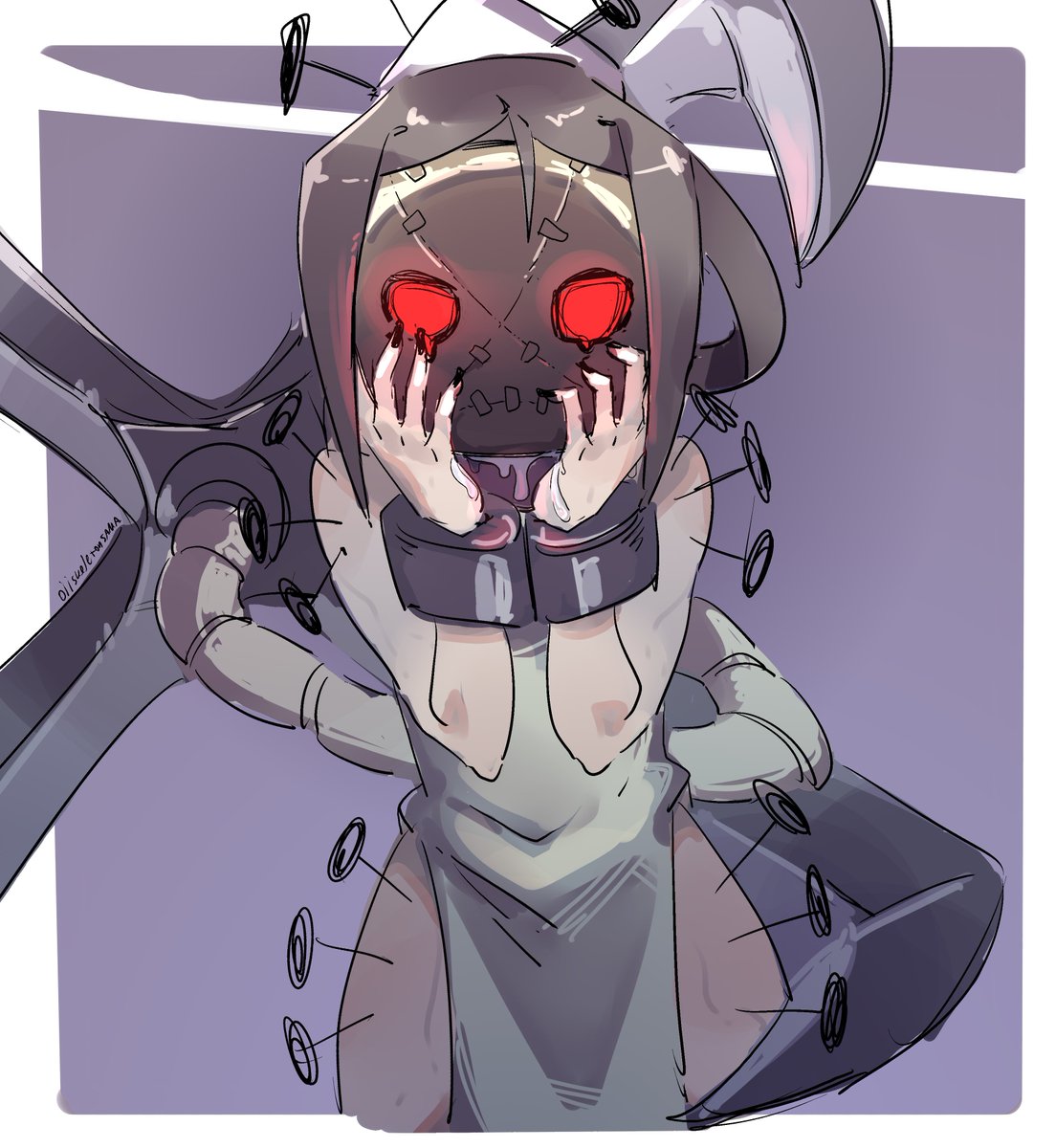 She is no monster
#スカルガ版深夜の真剣お絵描き60分一本勝負 #Skullgirls1HourDrawing