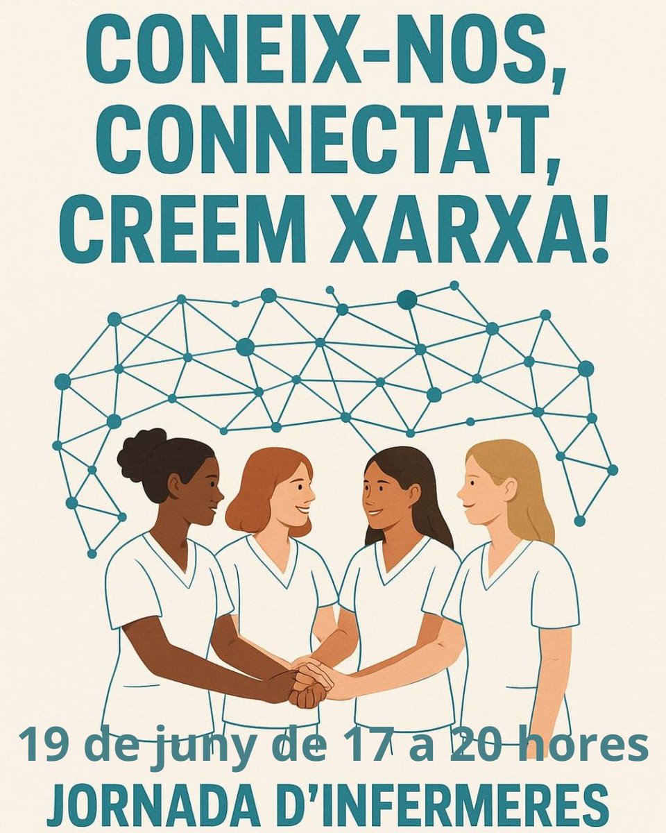 Estem organitzant una jornada d' infermeres del Baix Llobregat Sud. Aviat el programa. Save the date i estigues al corrent al nostre canal de Telegram t.me/+EpxKhRhdPScwM…