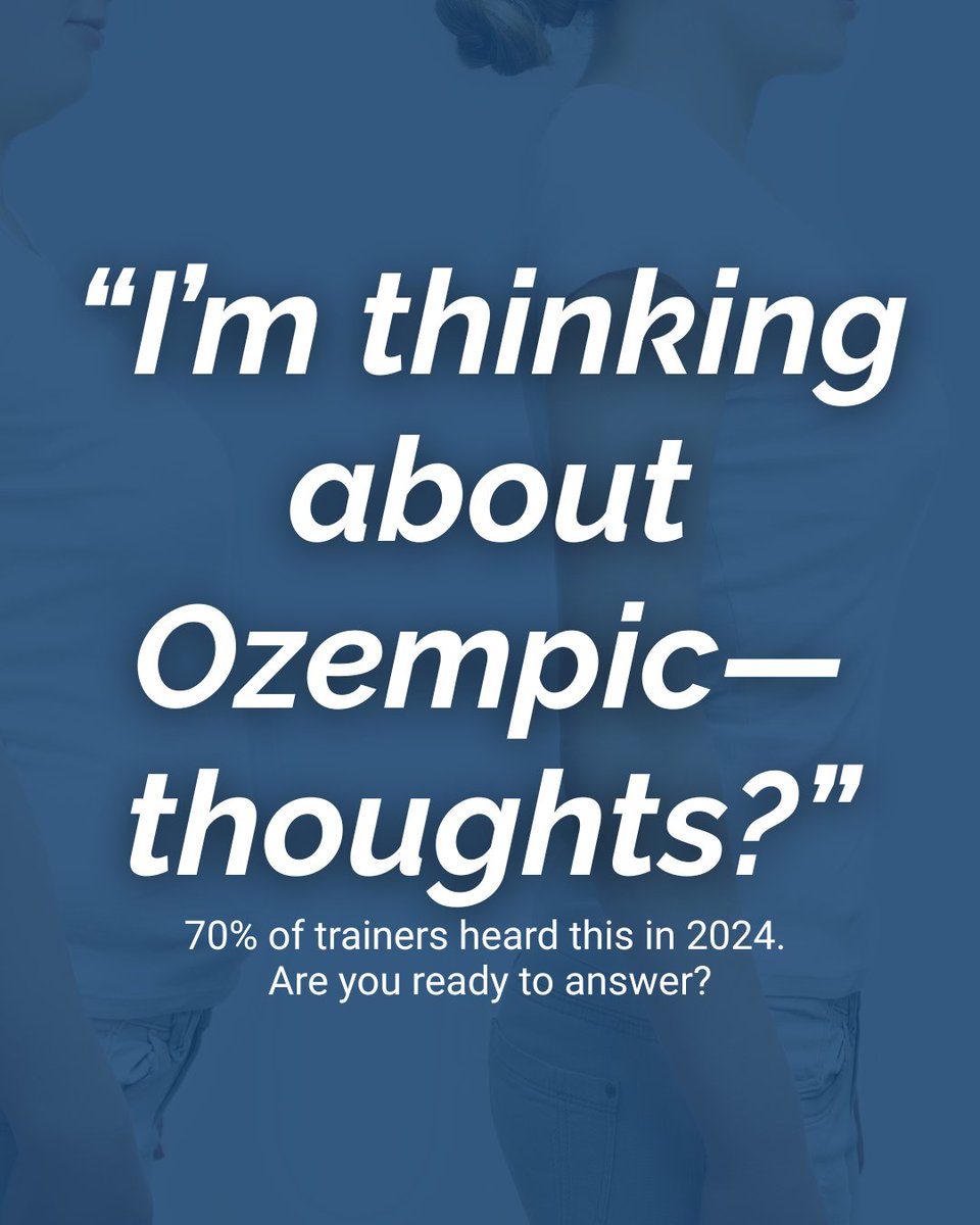 ideafit's tweet photo. Clients on Ozempic, Wegovy, or Zepbound? 🏃♂️🏃♀️
Register now: https://t.co/zdjIk4k8Je
#IDEAWorld #GLP1 #Ozempic #Wegovy #FitProEducation #EvidenceBasedCoaching #NutritionScience #ContinuingEducation https://t.co/iiOddnO4xn