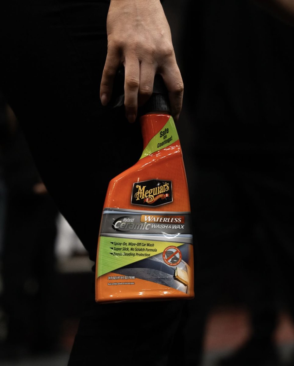 No water, no worries! Clean &amp; add ceramic protection! Hybrid Ceramic Waterless Wash &amp; Wax!

Need it?
s.meguiars.com/a0d2yc8b

#meguiars #waterless #spraywash #carwash