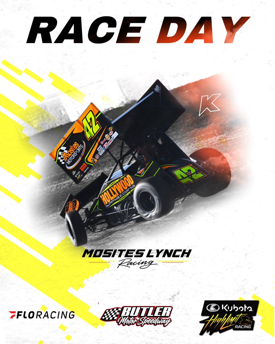 It’s RACE DAY❕
<a href="/sye_lynch/">Sye Lynch</a> 
<a href="/butler_speedway/">Butler Motor Speedway</a> 
<a href="/HighLimitRacing/">High Limit Racing</a> 
Watch live on <a href="/FloRacing/">FloRacing</a>