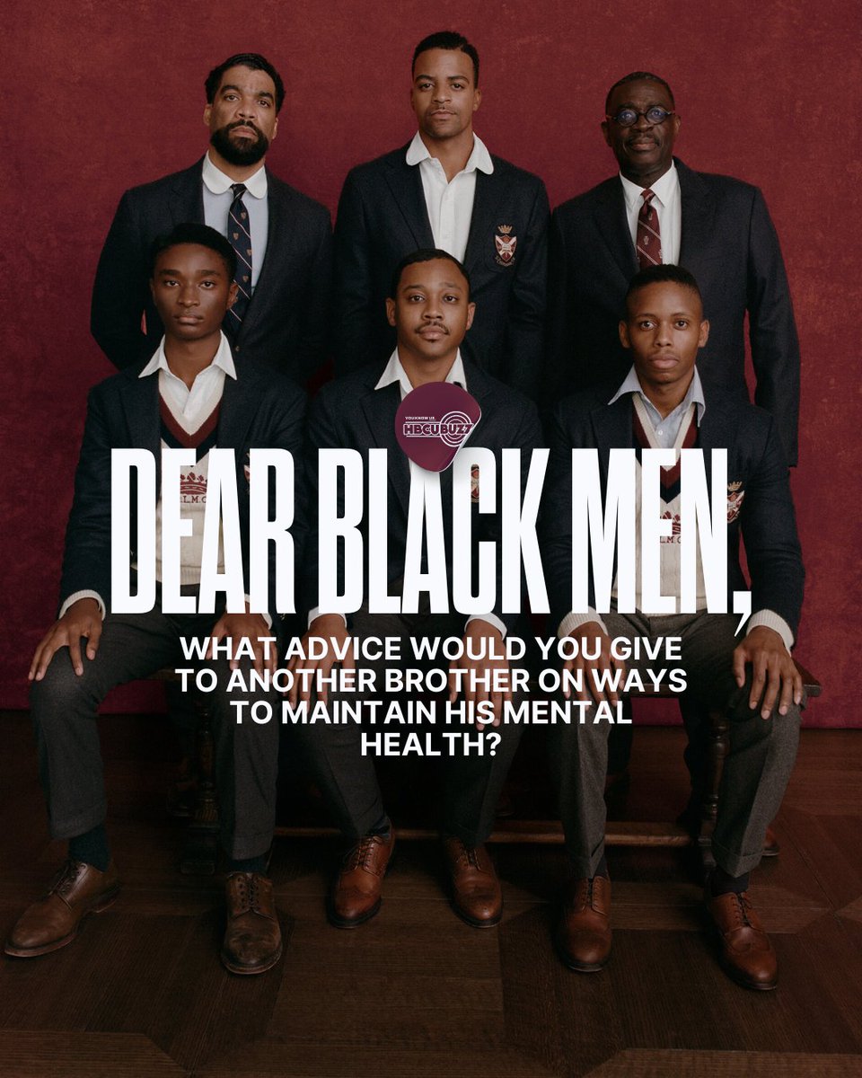 HBCUBuzz's tweet photo. 📅 Men’s Mental Health Month Starts Tomorrow! It’s time to check in. 🧠💪🏾
Let’s normalize the conversation and look out for one another. Drop your tips below 👇🏾 #MensMentalHealthMonth #BlackMenMatter #HBCU #HBCUBuzz https://t.co/Fq2aKLQz11