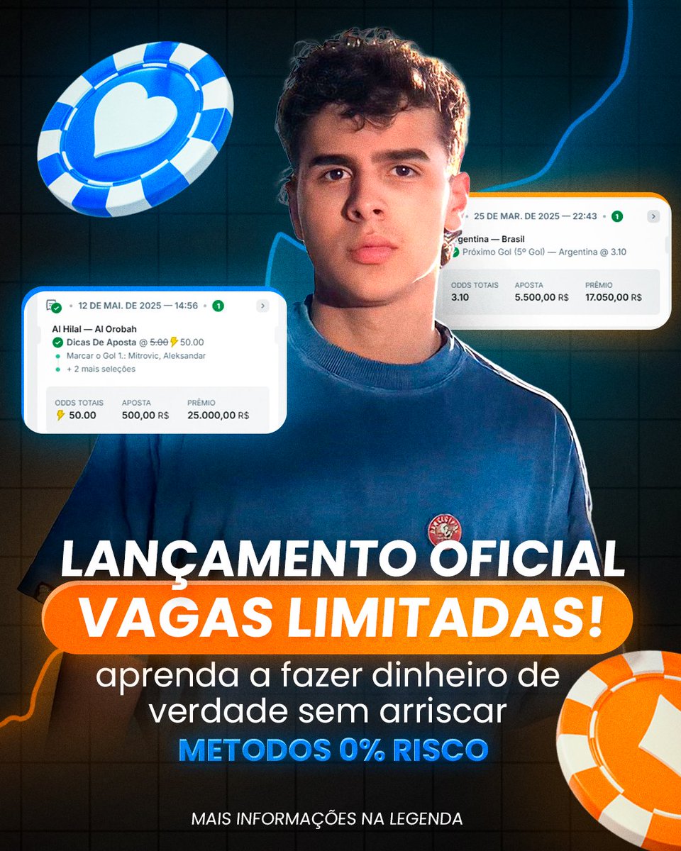 🚀 Lancei o PRÓCODE!
Grupo fechado com estratégias reais, delay esportivo, cassino e mentorias.

Vagas limitadas — entra em:
👉 procodemetodos.com