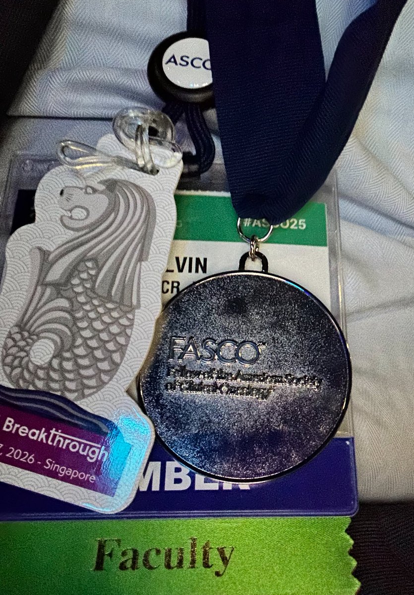 Melvin LK CHUA | FRCR, PhD, FASCO (@drmlchua) on Twitter photo #Oncologycomrades
#ASCO2025
#FASCO
Nice to be acknowledged for our voluntary work for <a href="/ASCO/">ASCO</a> <a href="/ASCOPres/">Robin Zon, MD, FACP, FASCO</a> <a href="/herbloong/">Herbert Loong, MBBS, FASCO</a> <a href="/RebeccaDSing/">Rebecca Dent</a>
Quite an honour!
A small bit goes a long way especially with friends!! #Oncologycomrades
#ASCO2025
#FASCO
Nice to be acknowledged for our voluntary work for <a href="/ASCO/">ASCO</a> <a href="/ASCOPres/">Robin Zon, MD, FACP, FASCO</a> <a href="/herbloong/">Herbert Loong, MBBS, FASCO</a> <a href="/RebeccaDSing/">Rebecca Dent</a>
Quite an honour!
A small bit goes a long way especially with friends!!