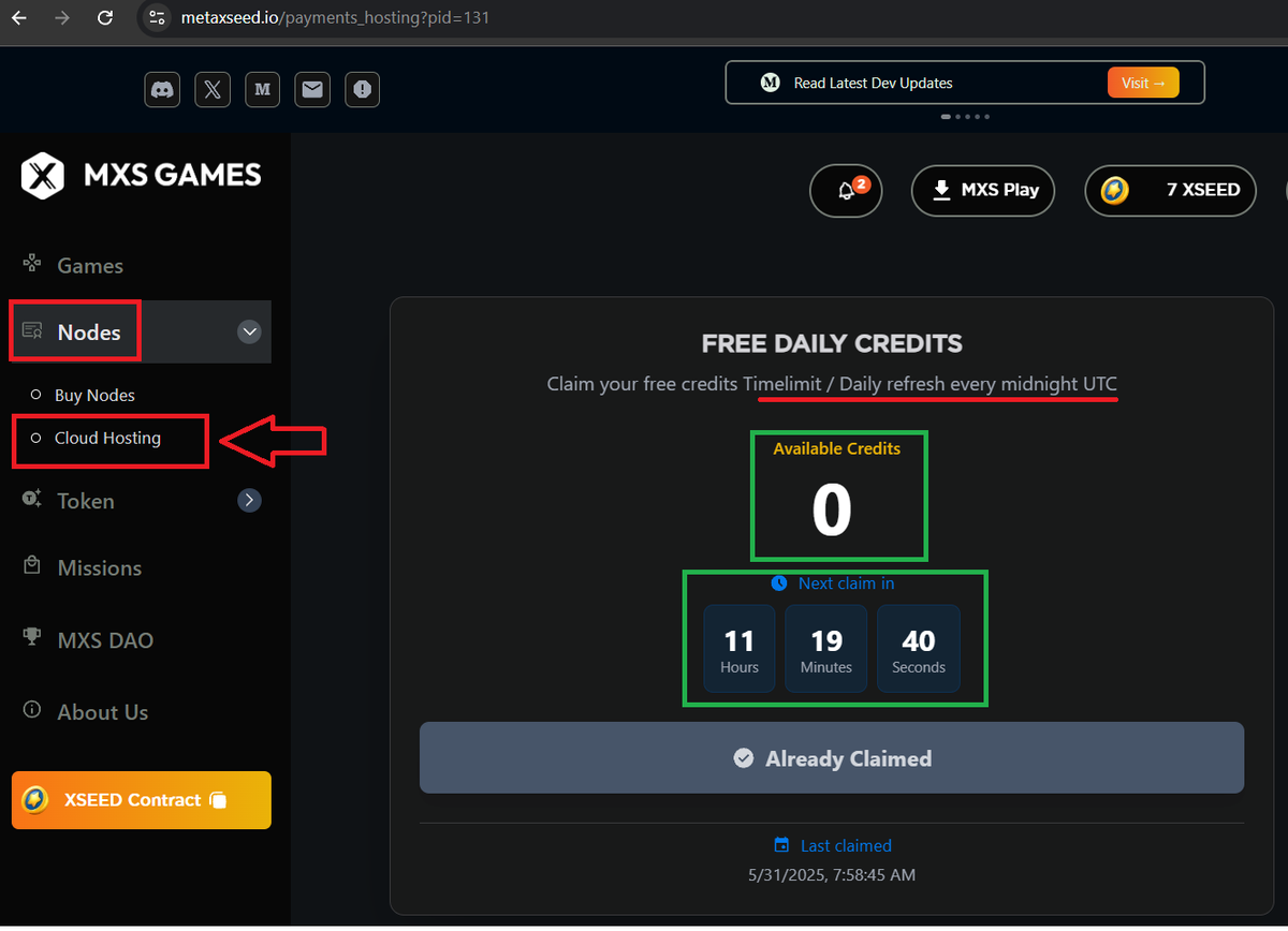 metaxseed's tweet image. 🚨 Hello MXS Family 🤗

🗳️ Option 2 from the DAO vote vent live today, May 31st!

✅ Free cloud hosting continues — no cost, no hardware.

⚡️ Just complete a daily 1-click task on our website via Nodes &amp;gt; Cloud Hosting 

🕛 Daily reset at midnight UTC

⛔️ No task = no credits = no…