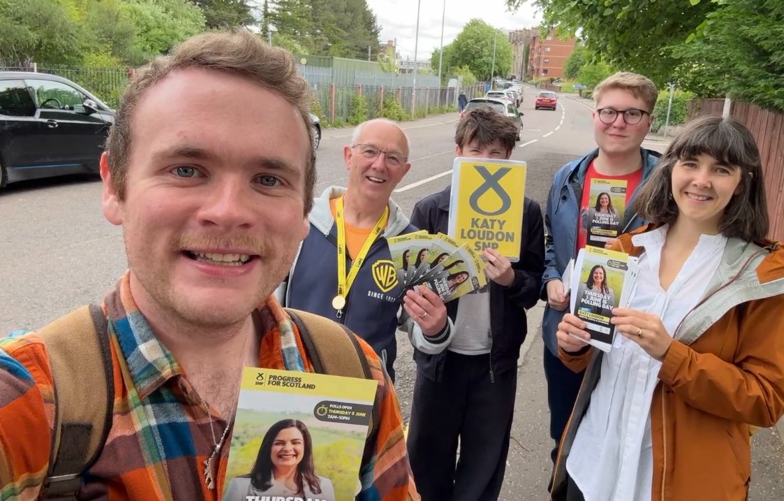 Callum Cox for Falkirk West (@snpcallum) on Twitter photo Fantastic Super Saturday session with <a href="/StevenC797/">Steven</a> and <a href="/PaulineBathgate/">Pauline Stafford SNP</a>
Whilst the politics of Farage projects hatred and fear, only <a href="/theSNP/">The SNP</a> is on your side to deliver hope 💛
On June 5th, vote <a href="/KatyLoudonSNP/">Cllr Katy Loudon</a> for a better Scotland 🏴
#ActiveSNP Fantastic Super Saturday session with <a href="/StevenC797/">Steven</a> and <a href="/PaulineBathgate/">Pauline Stafford SNP</a>
Whilst the politics of Farage projects hatred and fear, only <a href="/theSNP/">The SNP</a> is on your side to deliver hope 💛
On June 5th, vote <a href="/KatyLoudonSNP/">Cllr Katy Loudon</a> for a better Scotland 🏴
#ActiveSNP