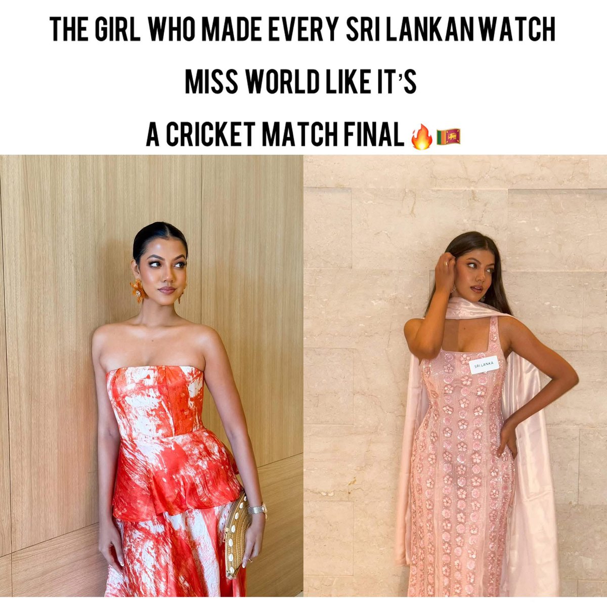 We love you and we’re always proud of you, Anudi. 

Always our 🇱🇰 queen #MissWorld2025