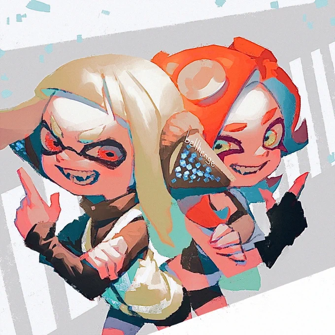 Agent3 and Octoling [Splatoon] 10th Anniv!
