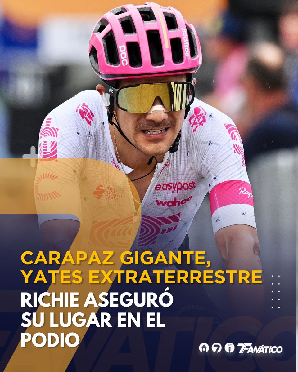 #Fanático | Richard Carapaz aseguró un tercer lugar en el Giro de Italia. En una jornada marcada por el ataque sorpresivo de Simon Yates, la Locomotora del Carchi dio batalla hasta el final. #LéaloEnET: is.gd/Udb4hi