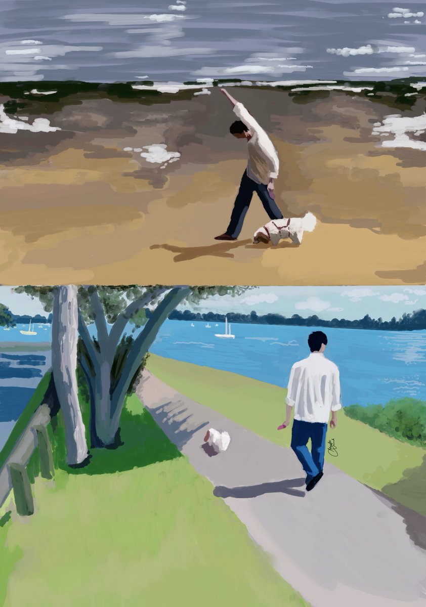 let’s go on a little walk, see the world outside 
~