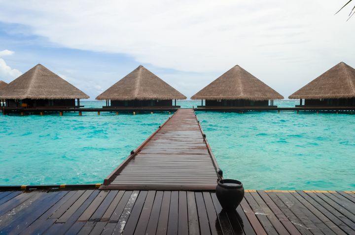 Art of the Day: "Water Bungalows". Buy at: ArtPal.com/alleyhongkong?…